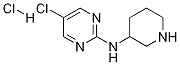 (5-Chloro-pyrimidin-2-yl)-piperidin-3-yl-amine hydrochloride 化学構造式