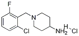 1-(2-Chloro-6-fluoro-benzyl)-piperidin-4-ylamine hydrochloride Struktur