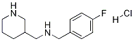 (4-Fluoro-benzyl)-piperidin-3-ylmethyl-amine hydrochloride