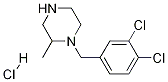 1-(3,4-Dichloro-benzyl)-2-methyl-piperazine hydrochloride Structure