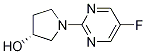 (R)-1-(5-氟嘧啶-2-基)-吡咯烷-3-醇, , 结构式