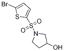 1-(5-Bromo-thiophene-2-sulfonyl)-pyrrolidin-3-ol Struktur