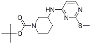 3-(2-甲基硫烷基-嘧啶-4-基氨基)-哌啶-1-羧酸叔丁基酯 结构式