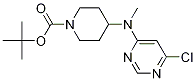 4-[(6-Chloro-pyrimidin-4-yl)-methyl-amino]-piperidine-1-carboxylic acid tert-butyl ester Structure