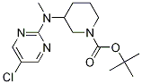 3-[(5-Chloro-pyrimidin-2-yl)-methyl-amino]-piperidine-1-carboxylic acid tert-butyl ester Struktur