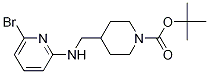 4-[(6-Bromo-pyridin-2-ylamino)-methyl]-piperidine-1-carboxylic acid tert-butyl ester Struktur