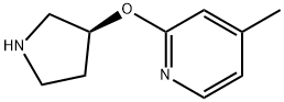 4-Methyl-2-((S)-pyrrolidin-3-yloxy)-pyridine hydrochloride Structure