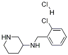 (2-Chloro-benzyl)-piperidin-3-yl-amine hydrochloride Struktur