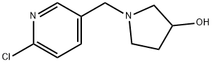 1-(6-Chloro-pyridin-3-ylmethyl)-pyrrolidin-3-ol Struktur
