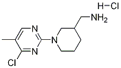 [1-(4-Chloro-5-methyl-pyrimidin-2-yl)-piperidin-3-yl]-methyl-amine hydrochloride Struktur