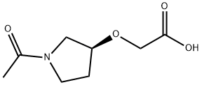 ((S)-1-Acetyl-pyrrolidin-3-yloxy)-acetic acid Structure