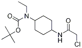 (1R,4R)- [4-(2-Chloro-acetylaMino)-cyclohexyl]-ethyl-carbaMic acid tert-butyl ester Struktur