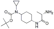 (1R,4R)-[4-((S)-2-AMino-propionylaMino)-cyclohexyl]-cyclopropyl-carbaMic acid tert-butyl ester Struktur
