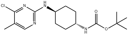 (1R,4R)-[4-(4-Chloro-5-Methyl-pyriMidin-2-ylaMino)-cyclohexyl]-carbaMic acid tert-butyl ester Struktur