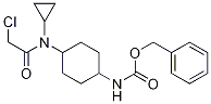 (1R,4R)-{4-[(2-Chloro-acetyl)-cyclopropyl-aMino]-cyclohexyl}-carbaMic acid benzyl ester Struktur