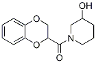 (2,3-Dihydro-benzo[1,4]dioxin-2-yl)-(3-hydroxy-piperidin-1-yl)-Methanone Structure