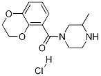 (2,3-Dihydro-benzo[1,4]dioxin-5-yl)-(3-Methyl-piperazin-1-yl)-Methanone hydrochloride Struktur