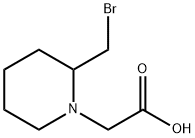 (2-BroMoMethyl-piperidin-1-yl)-acetic acid 结构式