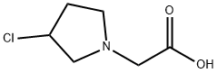 (3-Chloro-pyrrolidin-1-yl)-acetic acid Struktur