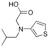 (Isopropyl-thiophen-3-ylMethyl-aMino)-acetic acid 化学構造式
