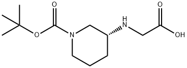 (R)-3-(CarboxyMethyl-aMino)-piperidine-1-carboxylic acid tert-butyl ester Structure