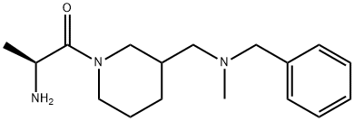 (S)-2-AMino-1-{3-[(benzyl-Methyl-aMino)-Methyl]-piperidin-1-yl}-propan-1-one Structure