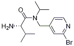 (S)-2-AMino-N-(2-broMo-pyridin-4-ylMethyl)-N-isopropyl-3-Methyl-butyraMide 结构式
