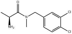 (S)-2-AMino-N-(3,4-dichloro-benzyl)-N-Methyl-propionaMide 结构式