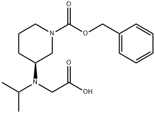 (S)-3-(CarboxyMethyl-isopropyl-aMino)-piperidine-1-carboxylic acid benzyl ester Struktur