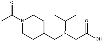 [(1-Acetyl-piperidin-4-ylMethyl)-isopropyl-aMino]-acetic acid Structure