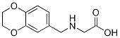 [(2,3-Dihydro-benzo[1,4]dioxin-6-ylMethyl)-aMino]-acetic acid,,结构式