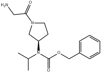 [(R)-1-(2-AMino-acetyl)-pyrrolidin-3-yl]-isopropyl-carbaMic acid benzyl ester 结构式