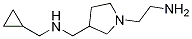 [1-(2-AMino-ethyl)-pyrrolidin-3-ylMethyl]-cyclopropyl-Methyl-aMine 结构式