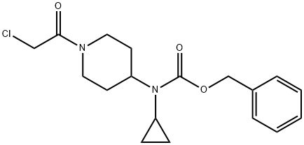 [1-(2-Chloro-acetyl)-piperidin-4-yl]-cyclopropyl-carbaMic acid benzyl ester Struktur