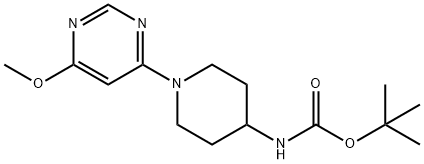 [1-(6-Methoxy-pyriMidin-4-yl)-piperidin-4-yl]-carbaMic acid tert-butyl ester Struktur