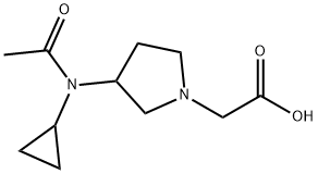 [3-(Acetyl-cyclopropyl-aMino)-pyrrolidin-1-yl]-acetic acid Structure