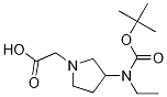[3-(tert-Butoxycarbonyl-ethyl-aMino)-pyrrolidin-1-yl]-acetic acid Struktur