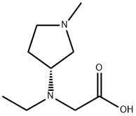 [Ethyl-((R)-1-Methyl-pyrrolidin-3-yl)-aMino]-acetic acid Struktur