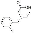 [Ethyl-(2-Methyl-benzyl)-aMino]-acetic acid 化学構造式