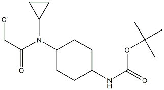 {4-[(2-Chloro-acetyl)-cyclopropyl-aMino]-cyclohexyl}-carbaMic acid tert-butyl ester Structure