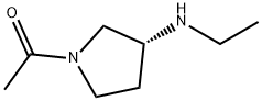 1-((R)-3-EthylaMino-pyrrolidin-1-yl)-ethanone Struktur