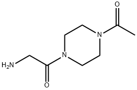 1-(4-Acetyl-piperazin-1-yl)-2-aMino-ethanone,896508-00-2,结构式