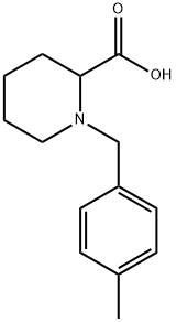 1-(4-甲基-苄基)-哌啶-2-羧酸 结构式