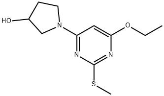 1-(6-Ethoxy-2-Methylsulfanyl-pyriMidin-4-yl)-pyrrolidin-3-ol Structure