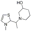 1-[1-(3-甲基-1,3-二氢-噻唑-2-基)-乙基]-哌啶-3-醇, , 结构式