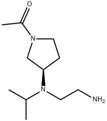 1-{(R)-3-[(2-AMino-ethyl)-isopropyl-aMino]-pyrrolidin-1-yl}-ethanone Struktur