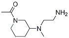 1-{3-[(2-AMino-ethyl)-Methyl-aMino]-piperidin-1-yl}-ethanone,1353957-98-8,结构式