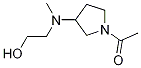 1-{3-[(2-Hydroxy-ethyl)-Methyl-aMino]-pyrrolidin-1-yl}-ethanone,1353974-52-3,结构式