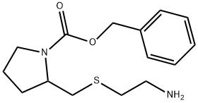 2-(2-AMino-ethylsulfanylMethyl)-pyrrolidine-1-carboxylic acid benzyl ester 结构式