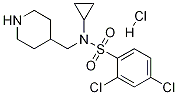 2,4-Dichloro-N-cyclopropyl-N-piperidin-4-ylMethyl-benzenesulfonaMide hydrochloride Structure